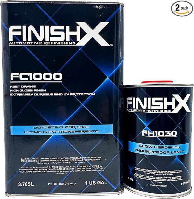 Automotive Refinishing Ultimate Clear Coat (FC1000-1 Gallon) 4:1 Kit with Slow Activator/Hardener