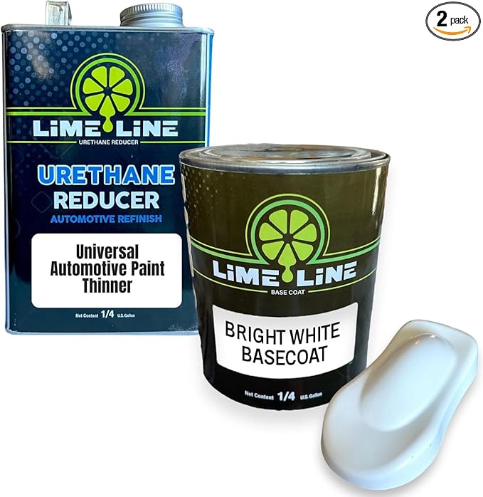 Automotive Basecoat with Urethane Reducer Quart Combo Pack (White)