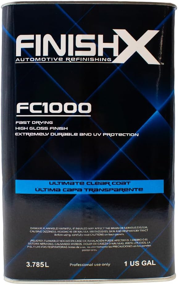 Automotive Refinishing Ultimate Clear Coat (FC1000-1 Gallon) 4:1 Kit with Slow Activator/Hardener