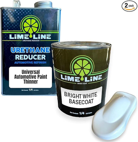 Automotive Basecoat with Urethane Reducer Quart Combo Pack (White)