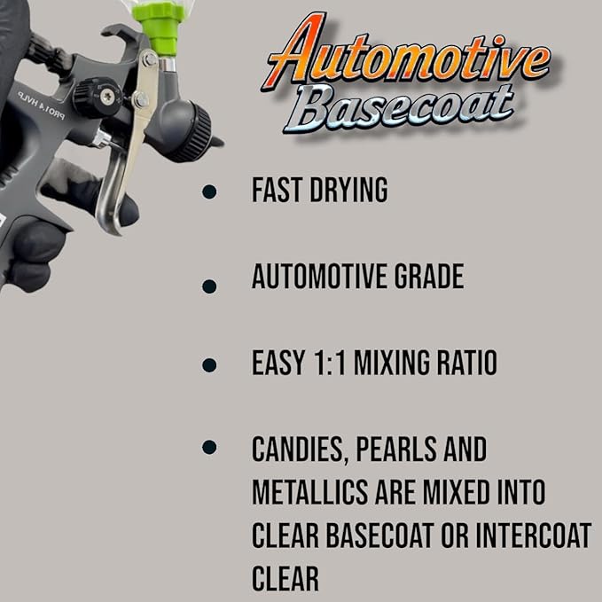 Clear Automotive Basecoat Paint Quart