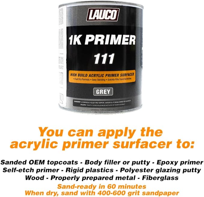 1K High Build Gray Acrylic Primer Surfacer