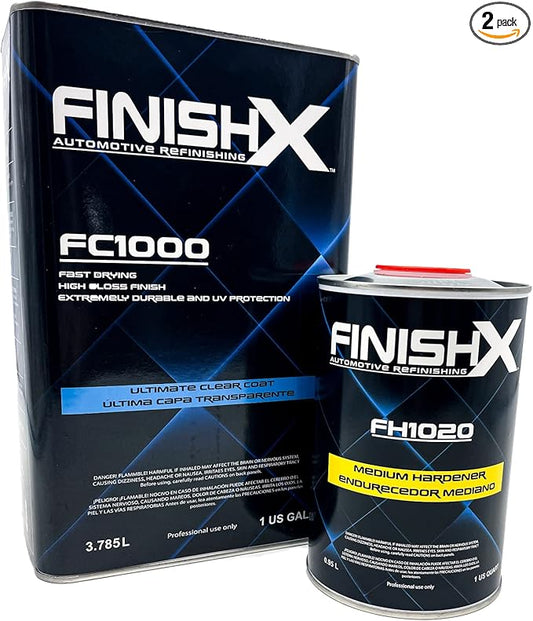 Automotive Refinishing Ultimate Clear Coat (FC1000-1 Gallon) 4:1 Kit with Medium Activator/Hardener