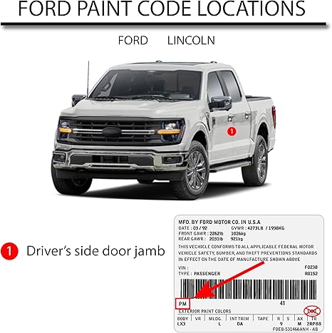 Paint Supply Compatible with Ford E4 Vermillion Red Automotive Paint