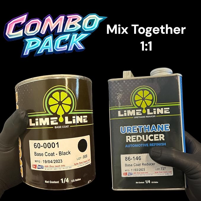 Automotive Basecoat with Urethane Reducer Quart Combo Pack (White)
