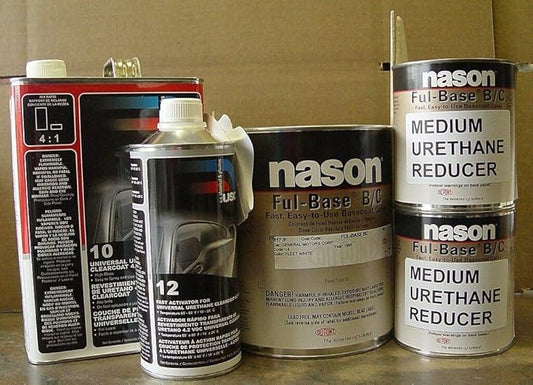 Auto Paint Pro AUTO BODY SHOP PAINT DUPONT/NASON ORIGINAL FLEET WHITE BASECOAT USC10 CLEAR KIT